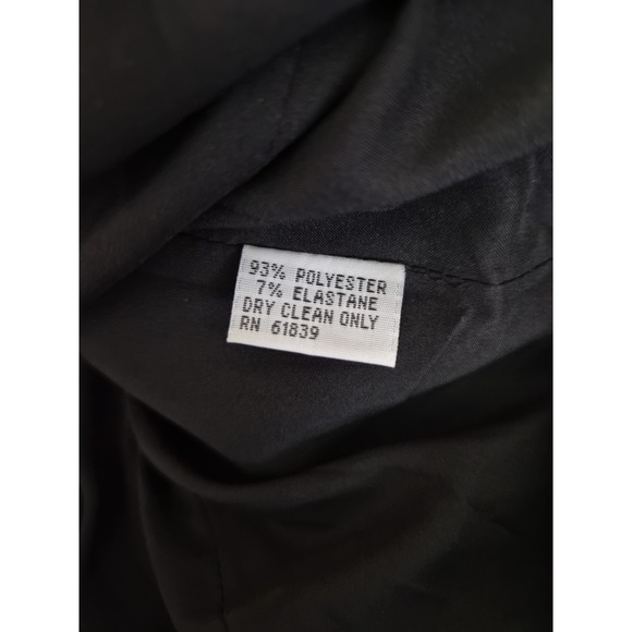 Teri Jon Black Velvet Cocktail Dress Size 10 Rhinestone Embellished NWT - Picture 6 of 6